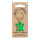 Turtle Enamel Keyring - Moving Forward