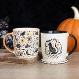 Frightful Folk Black Cat Halloween Mug