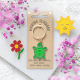 Turtle Enamel Keyring - Moving Forward