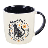 Frightful Folk Black Cat Halloween Mug