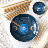 Blue All Seeing Eye Incense Holder