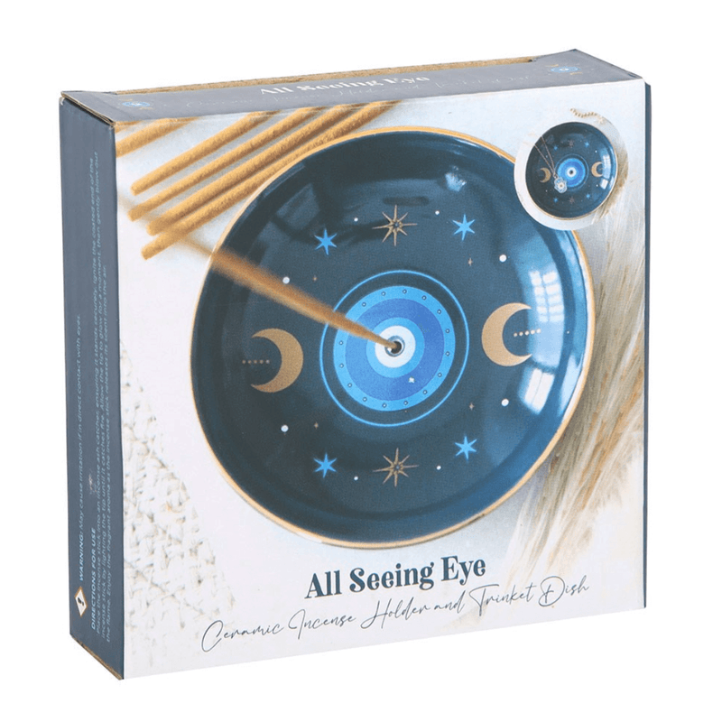 Blue All Seeing Eye Incense Holder