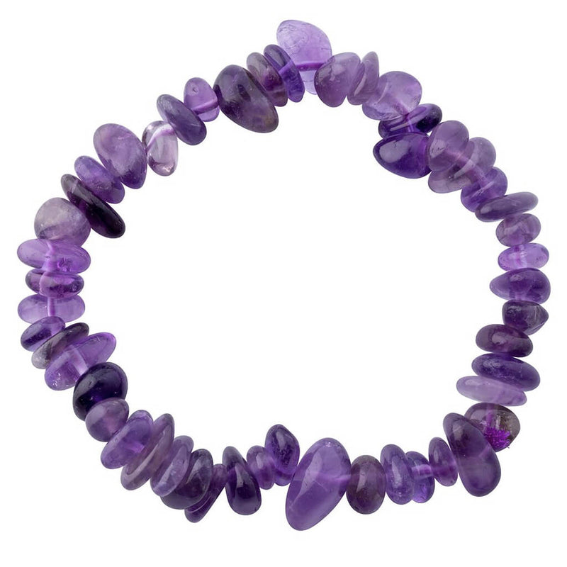 Amethyst AB Grade Freeform Chip Bracelet