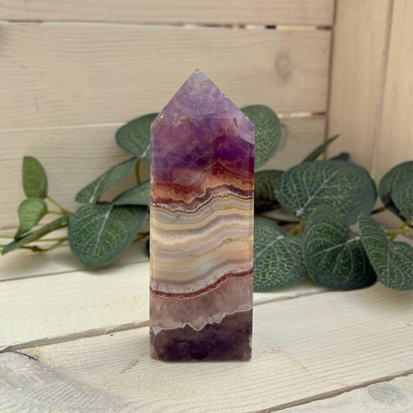 Amethyst Agate Polished Standing Point 100mm