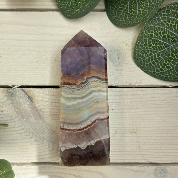 Amethyst Agate Polished Standing Point 100mm