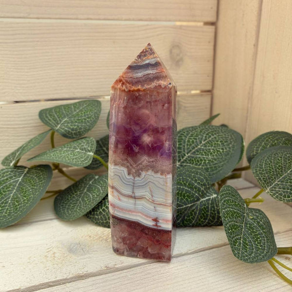 Amethyst Agate Polished Standing Point 109mm