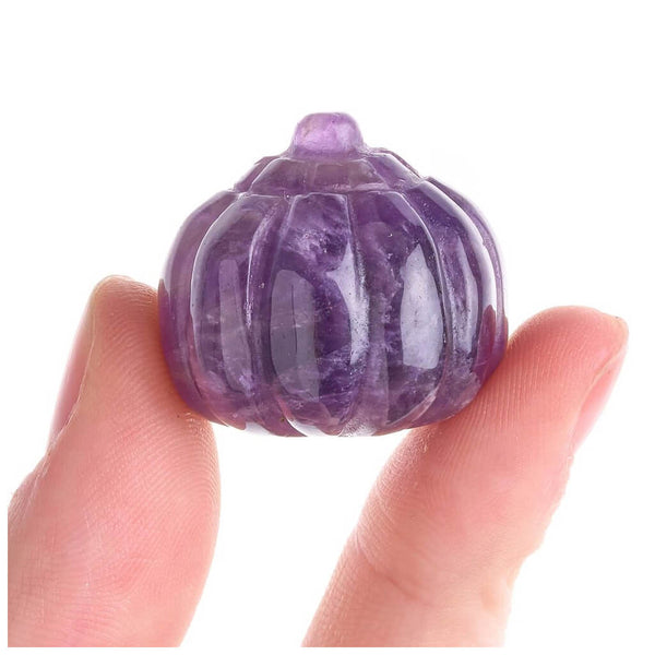Amethyst Pumpkin 25mm