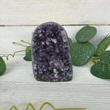 Amethyst Cut Base with Polished Edge 1st Quality 90mm