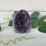 Amethyst Cut Base with Polished Edge 1st Quality 85mm