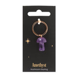 Gemstone Mushroom Keyring
