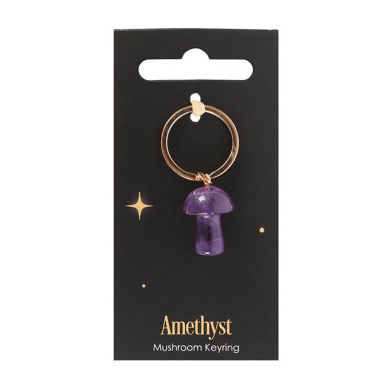 Gemstone Mushroom Keyring