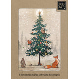 Bug Art Animal Tree Christmas Card