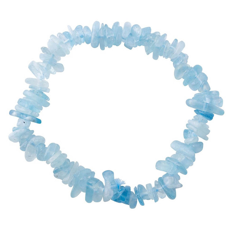 Aquamarine Chip Bracelet