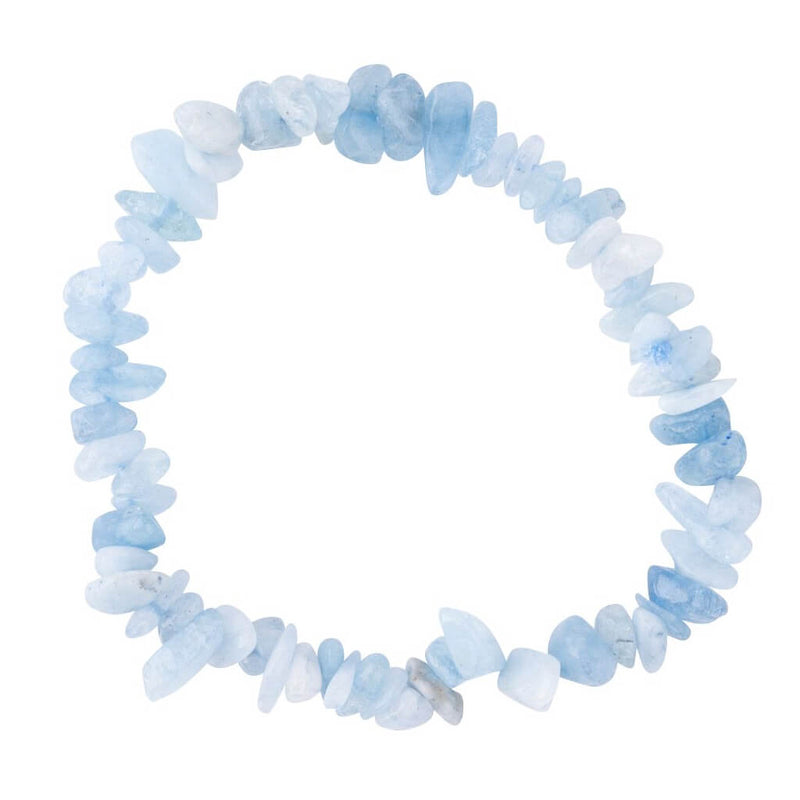 Aquamarine Chip Bracelet