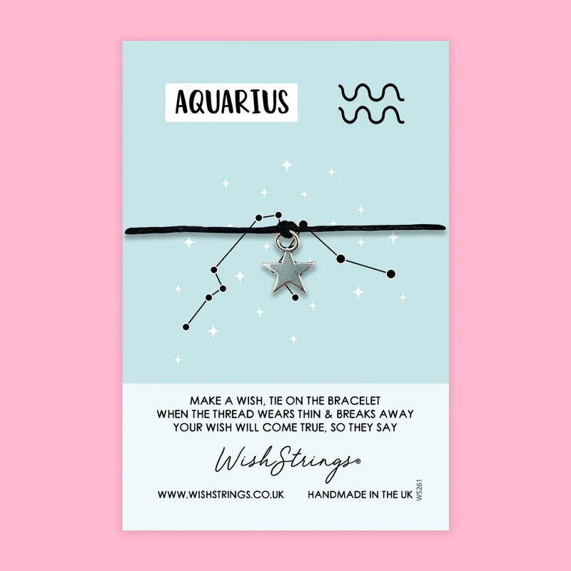Aquarius Star Sign - WishStrings Bracelet