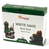 Aromatika Backflow Cones White Sage