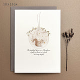Bauble Christmas Card - Brightest Stars