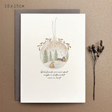 Bauble Christmas Card - Good Friends Are Never Apart