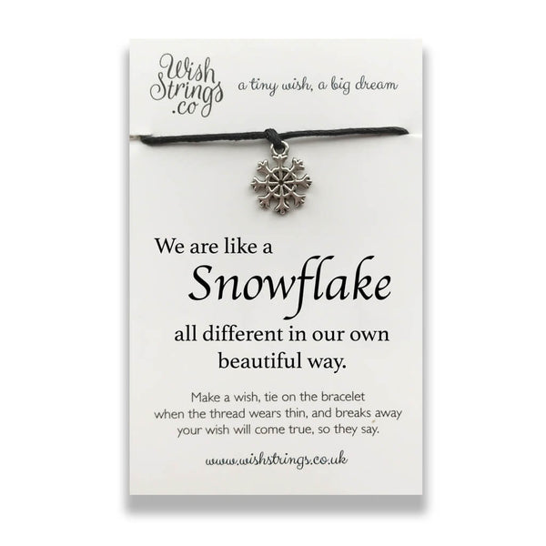 Beautiful Snowflake WishStrings Bracelet