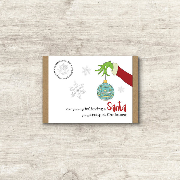 Believe in Santa Christmas Soap