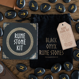 Black Onyx Viking Rune Stones