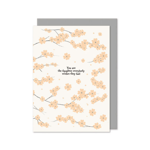 Daughter Blossom Greetings Card