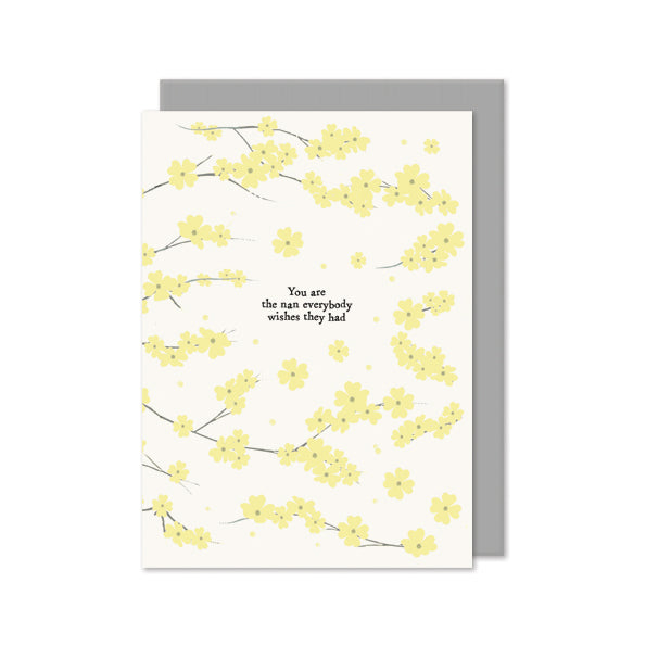 Nan Blossom Greetings Card