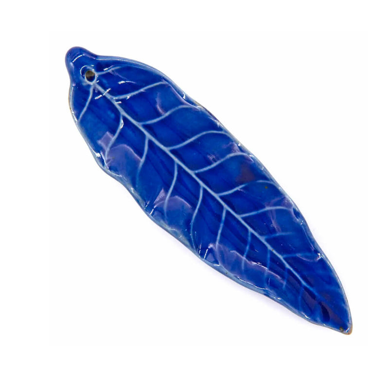 Leaf Incense Stick Holder - Blue