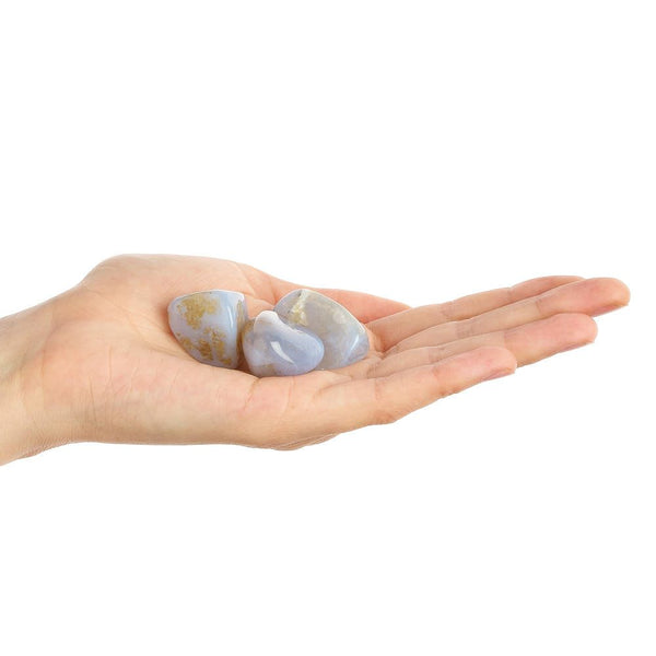 Blue Chalcedony Tumblestone (B Grade)