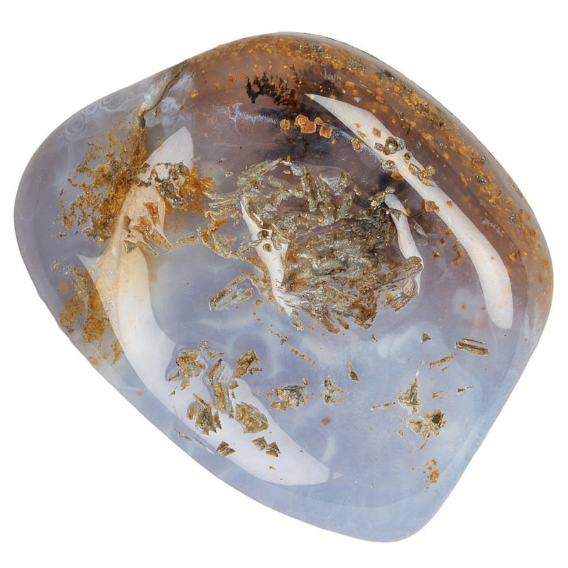Blue Chalcedony Tumblestone (B Grade)