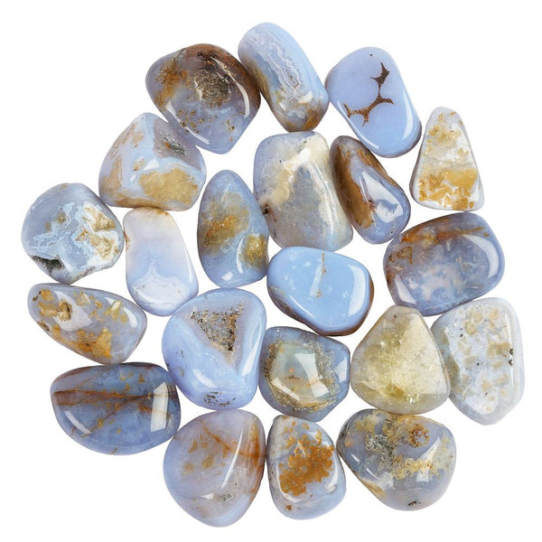 Blue Chalcedony Tumblestone (B Grade)