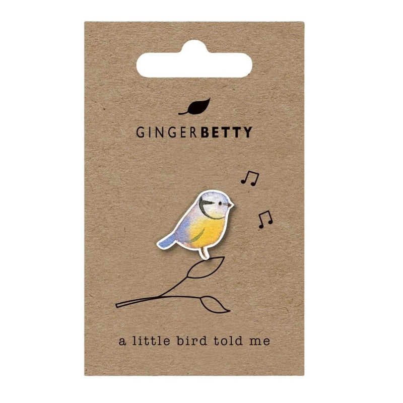 Blue Tit Pin Badge
