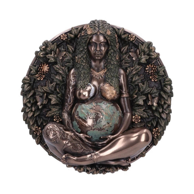 Bronze Mother Earth Wall Plaque