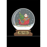 Bug Art Sleigh Globe Christmas Card
