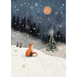 Bug Art Snow Fox Christmas Card
