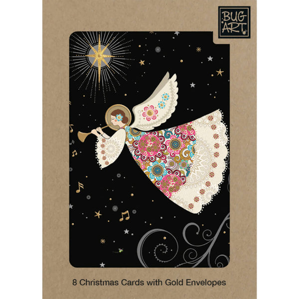 Bug Art Angel Christmas Card