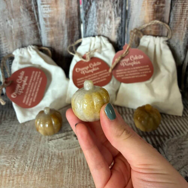 Orange Calcite Pumpkin