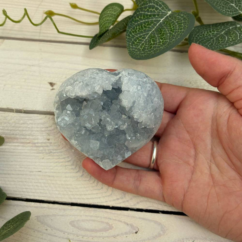 Celestite Heart 65mm