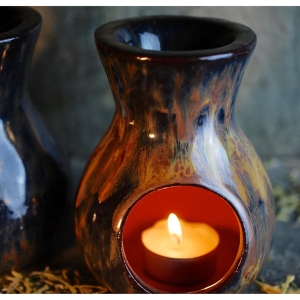 Chameleon Chiminea Ceramic Oil Burner