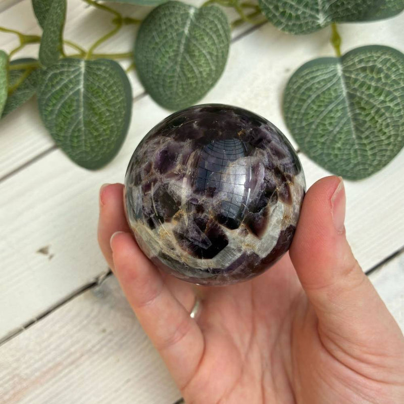 Chevron Amethyst Sphere 55mm