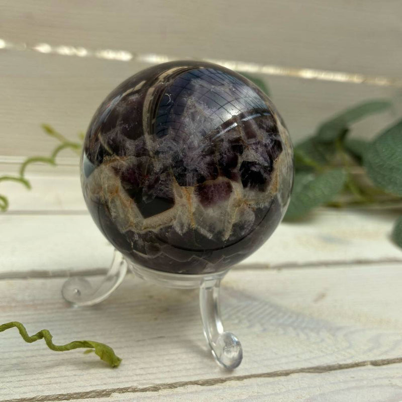 Chevron Amethyst Sphere 55mm