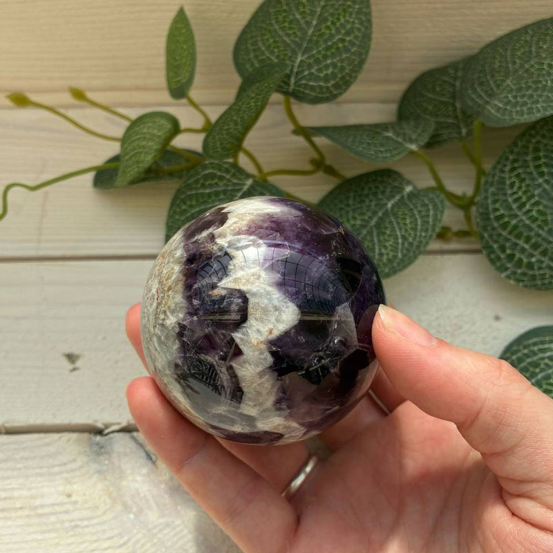 Chevron Amethyst Sphere 60mm