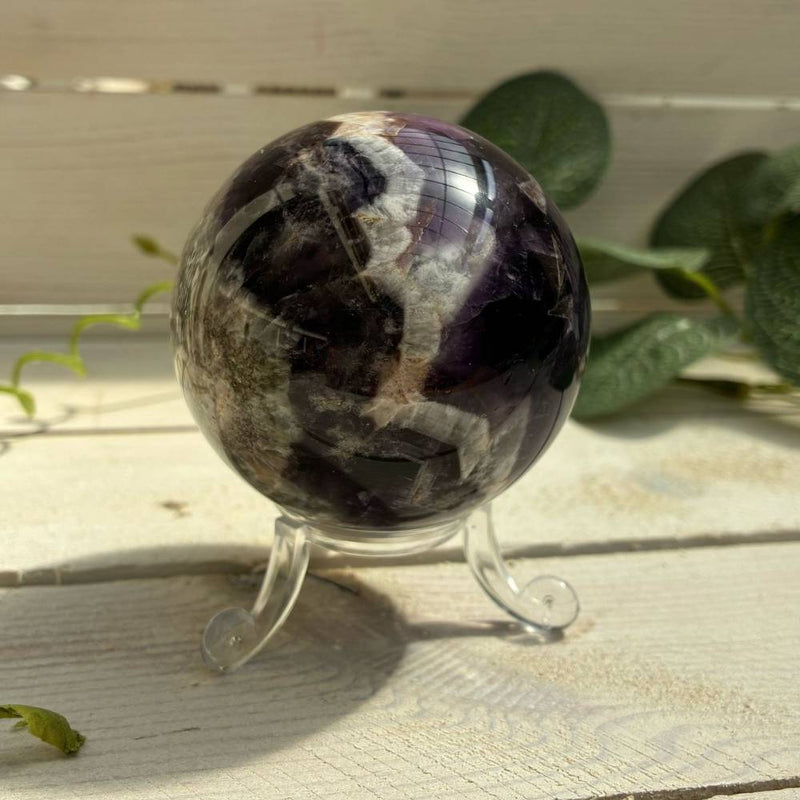 Chevron Amethyst Sphere 60mm