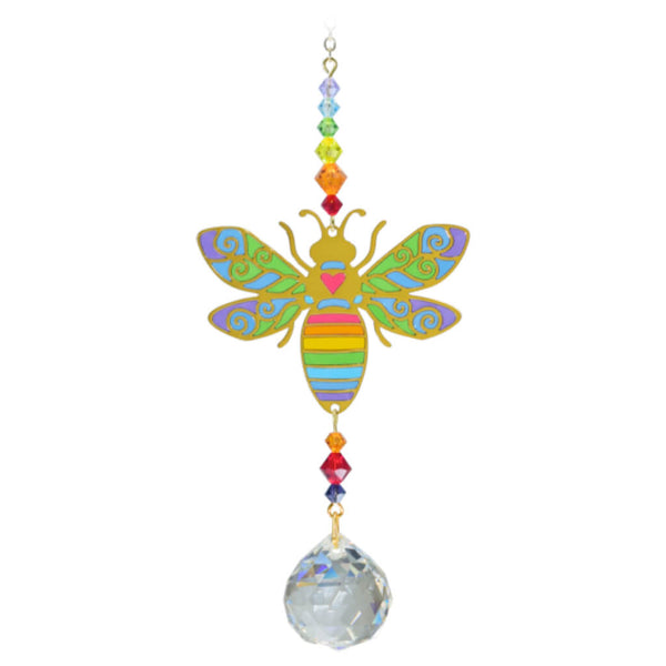 Crystal Dreams Rainbow Bee Sun Catcher