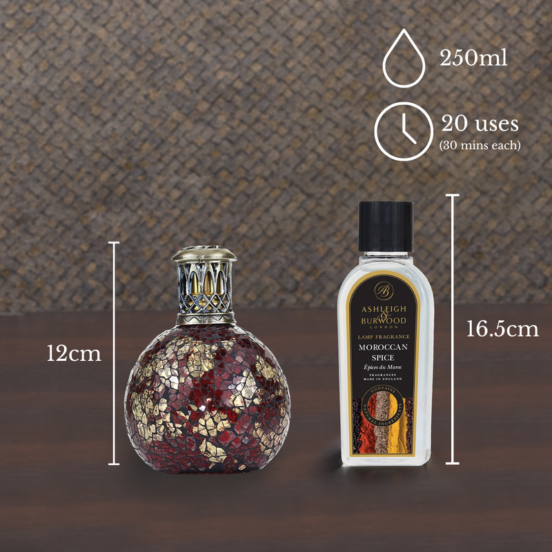 Dragon's Eye and Moroccan Spice Fragrance Lamp Gift Set