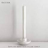 East of India Porcelain Candle Holder - Home