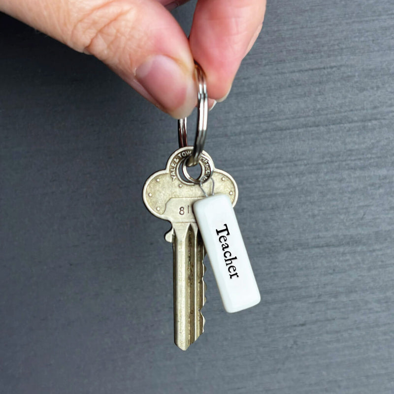 East of India Keyring Letter - Teacher