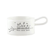 East of India Handled Tealight Holder With Much Love