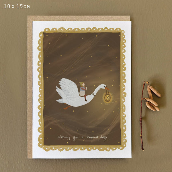 East of India Woodland Folk Greetings Card - Wishing You a Magical Day