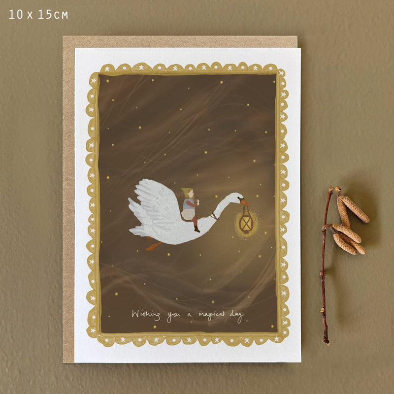 East of India Woodland Folk Greetings Card - Wishing You a Magical Day